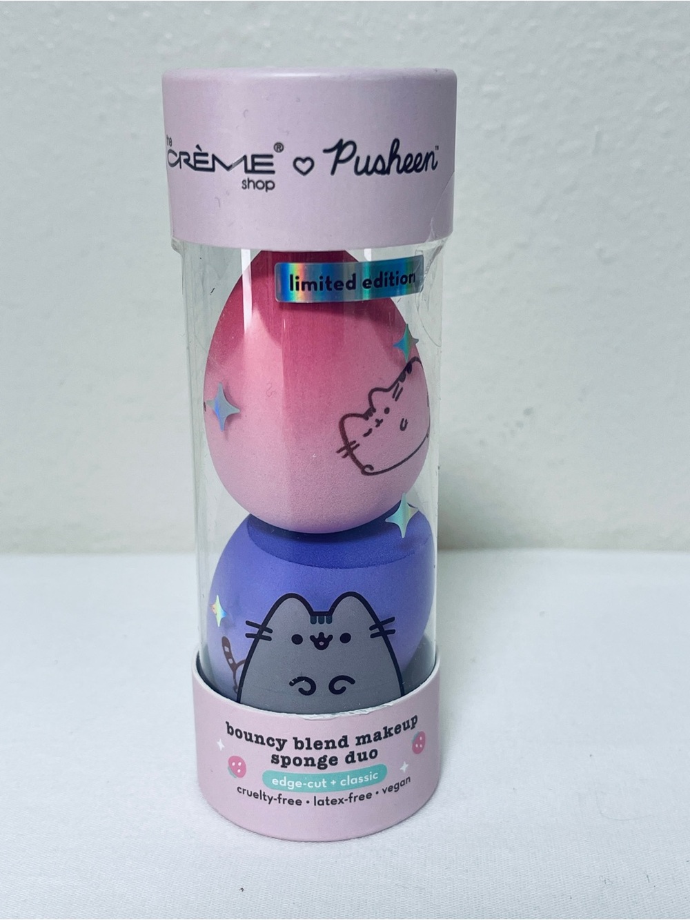 The Crème Shop Pusheen Pink & Purple Bouncy Blend Makeup Sponge Duo